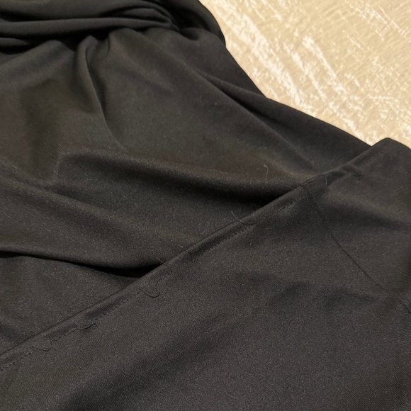 XSCAPE Dress Sz 6 Silver Beaded Black Stretch Mini Illusion Slimming Long Sleeve - Picture 15 of 15